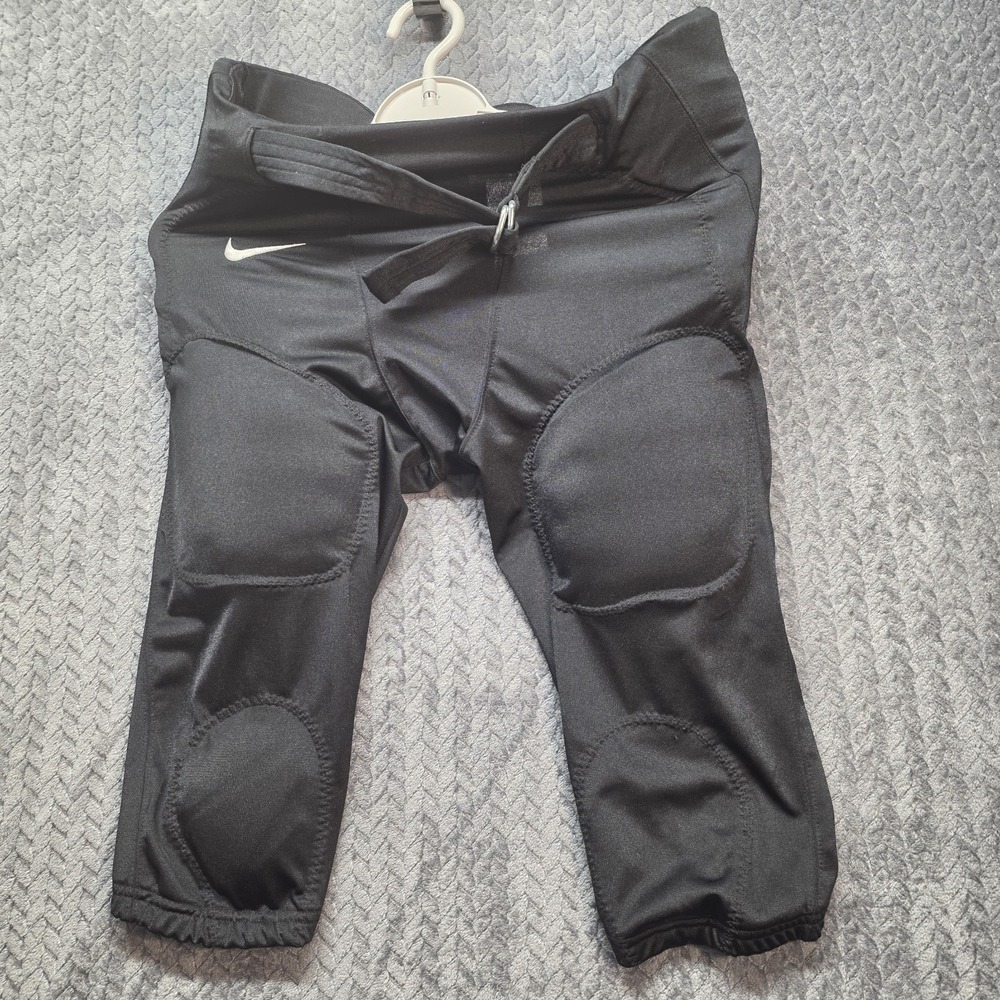 Nike Team Boys Football Girdle Compression Padded Pants Black XL